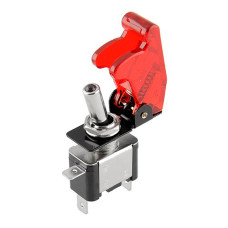 Тумблер з кришкою SAC-01 + ASW-07D, LED 12V, 20A