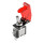 Тумблер вертолетный с крышкой SAC-01+ASW-07D, LED 12V, 20A, red