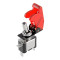 Тумблер з кришкою SAC-01 + ASW-07D, LED 12V, 20A, red