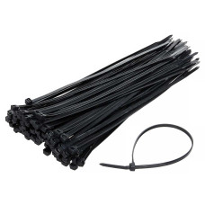Кабельні стяжки 200х4мм, хомути, (100шт) Black