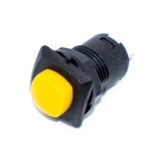 Кнопка з фіксацією DS-226, середня, 13мм, ON-OFF, 2pin, пластик