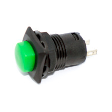 Кнопка без фіксації DS-225, середня, 13мм, OFF-(ON), 2pin, пластик