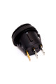 Переключатель авто, KCD1-8-101NW круглый 20мм, IP65, 12В, 20А, 3 контакты, Green
