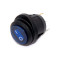 Переключатель авто, KCD1-8-101NW круглый 20мм, IP65, подсветка 12V, 20А, 3pin, Blue