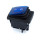 Перемикач широкий KCD4-201NW, IP54, 16A, 4pin, led 220V, waterproof, Blue