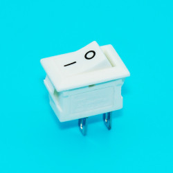 Переключатель клавишный мини KDC5-101 малый, 3А, 2pin, ON-OFF, White