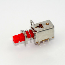 Кнопка без фіксації, PS-22F05N, 6pin, ON-(ON)