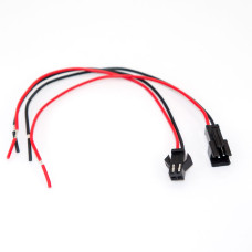 Роз'єм живлення mini DC на 2pin SM2.54-2P, комплект, з кабелем