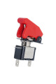 Тумблер з матовою кришкою SAC-01 + ASW-07D, LED 12V, 20A, red