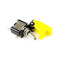 Тумблер з матовою кришкою SAC-01 + ASW-07D, LED 12V, 20A, yellow