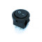 Переключатель клавишный KCD5-2-101 мини, круглый 15мм, 3А, 2pin, Black