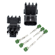 Разъём авто герметичный x 3pin Delphi 1x3pin-2.5, комплект