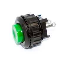 Кнопка без фіксації 14мм DS-500, коротка, на замикання, 1A, 2pin, OFF- (ON)