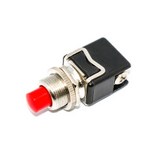 Кнопка без фіксації 12мм PBS-13B, на замикання, 4A, 2pin, OFF-(ON)