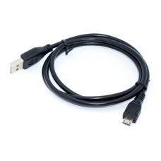 Кабель micro USB 5pin, штекер Micro B 5pin - штекер AM, 1.0м, чорний